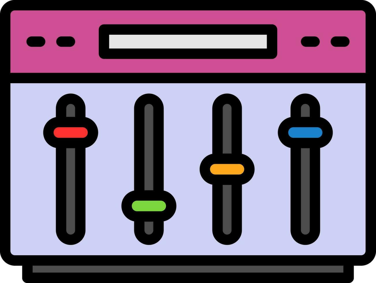 Equalizer Vector Icon Design