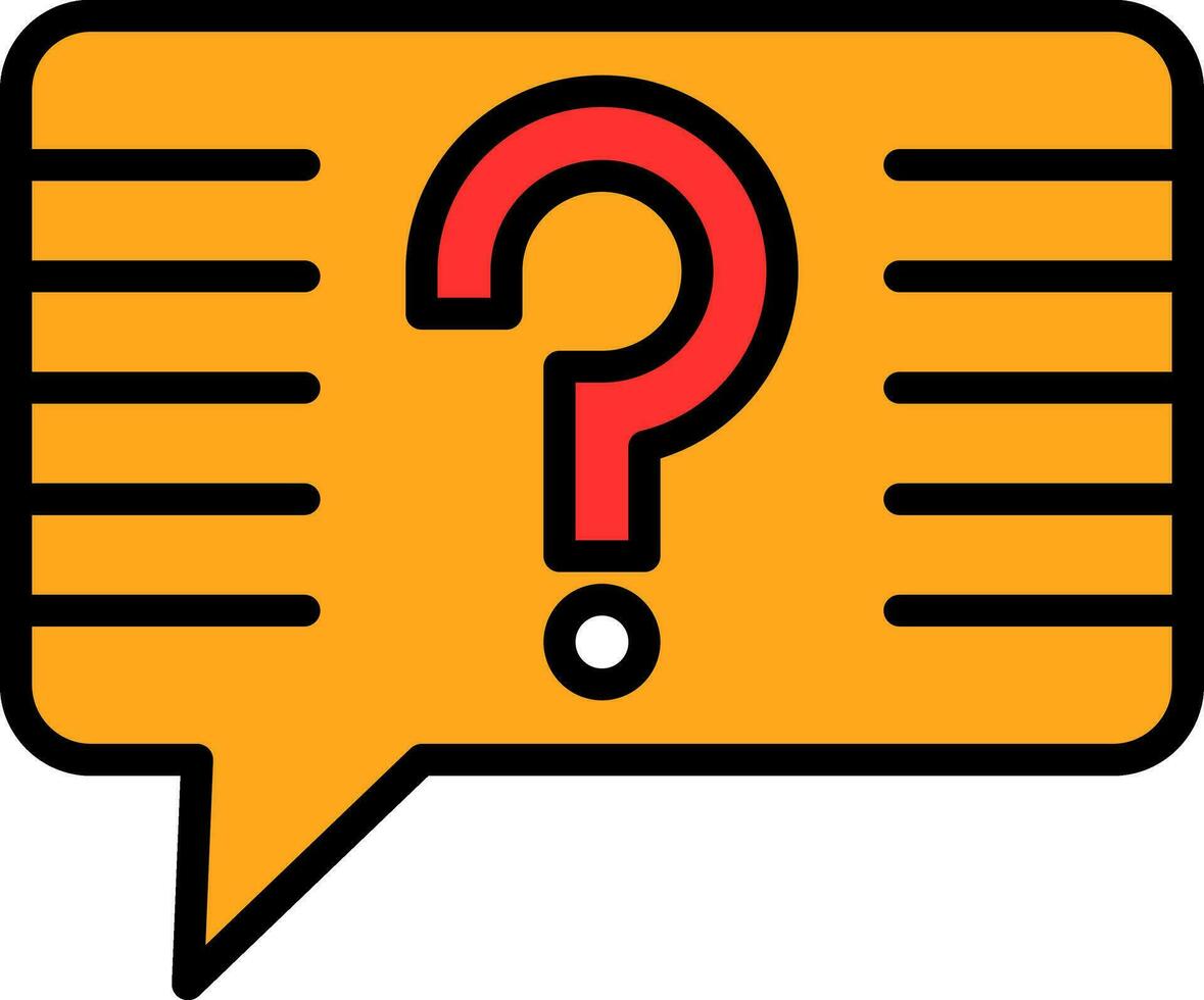 Question Vector Icon Design