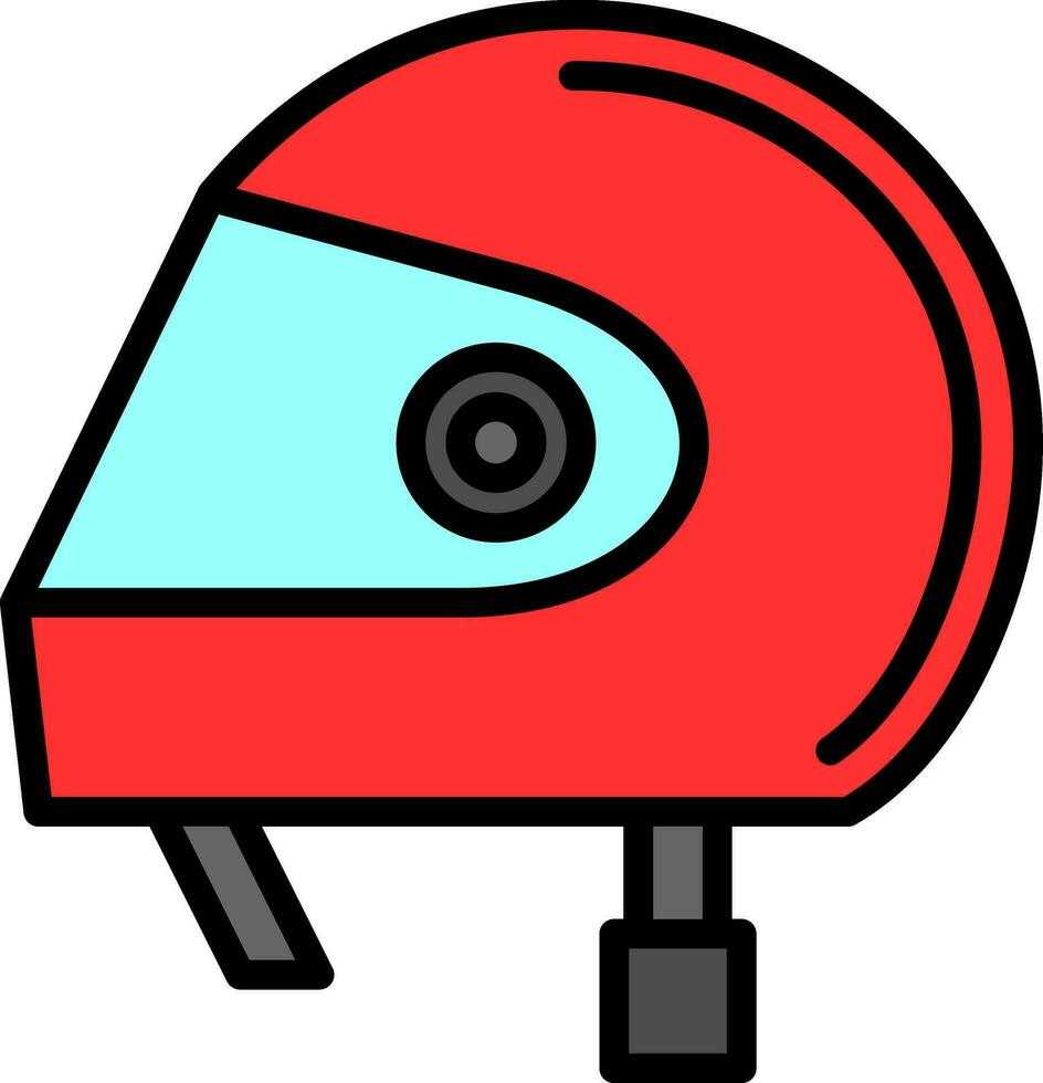 diseño de icono de vector de casco