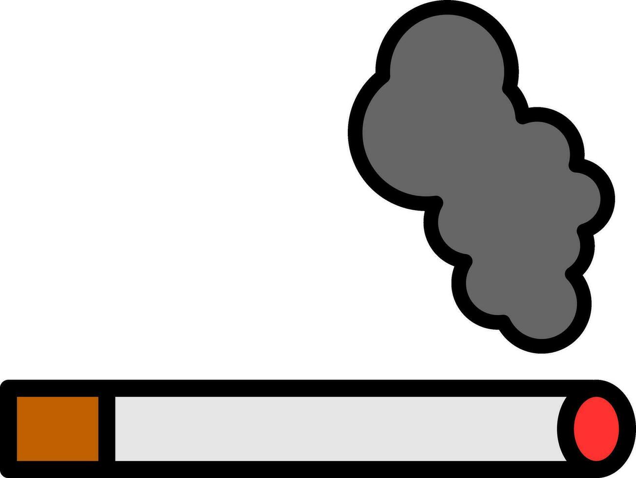 diseño de icono de vector de cigarrillo