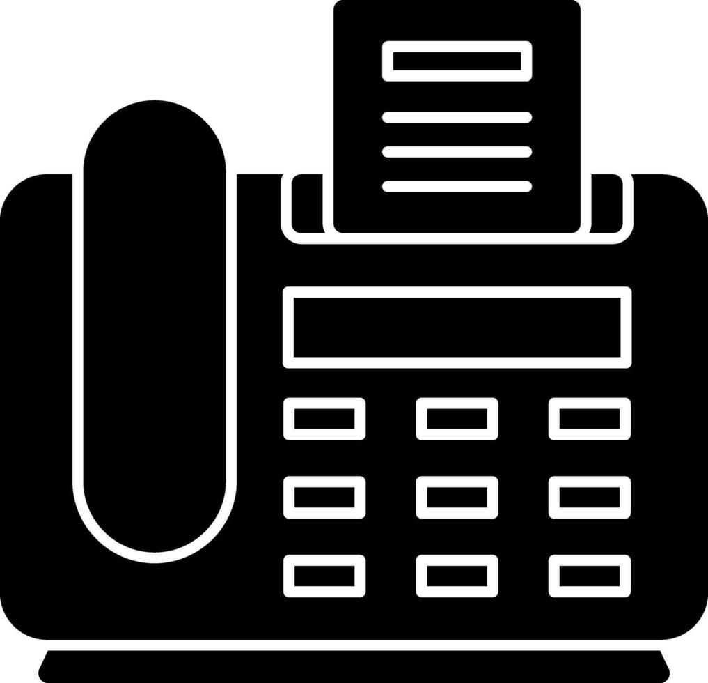 Fax Machine Vector Icon Design