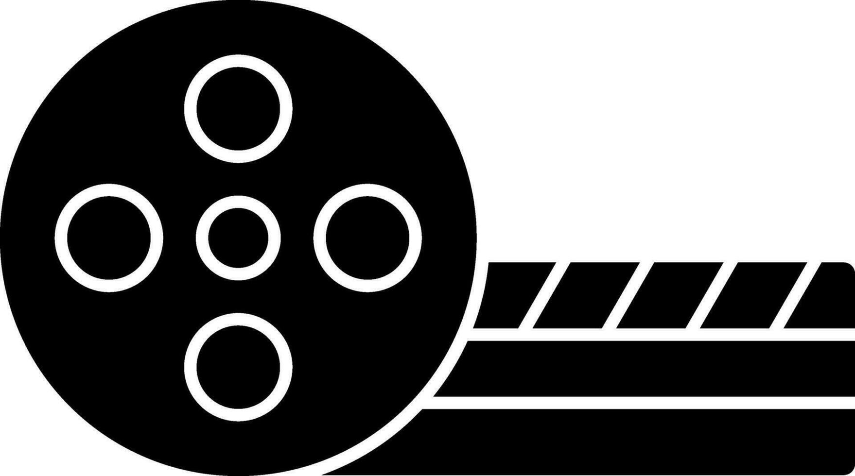 Movie Reel Vector Icon Design