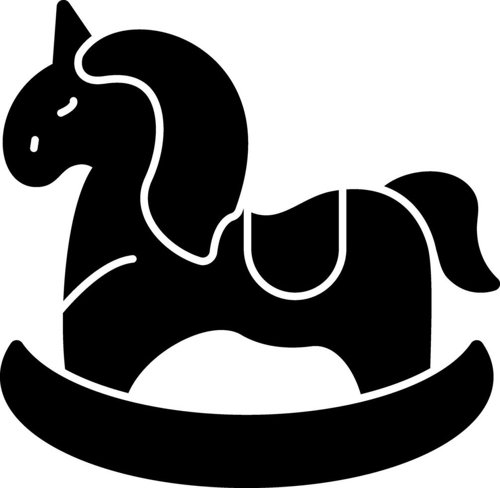 caballo juguete vector icono diseño