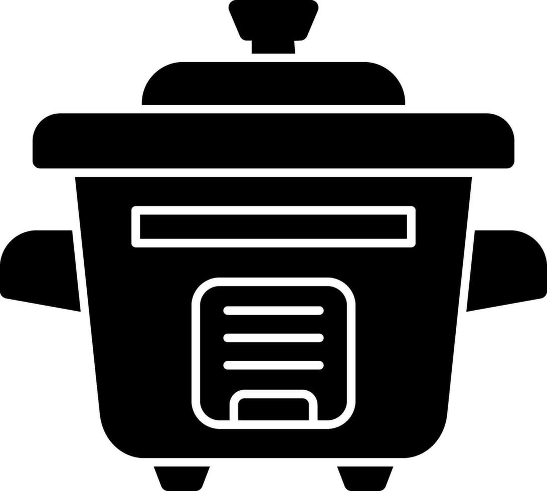 Rice Cooker Vector Icon Design