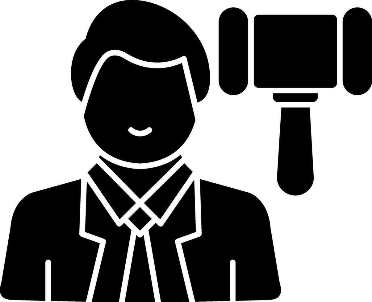 Lawyer Vector Icon Design