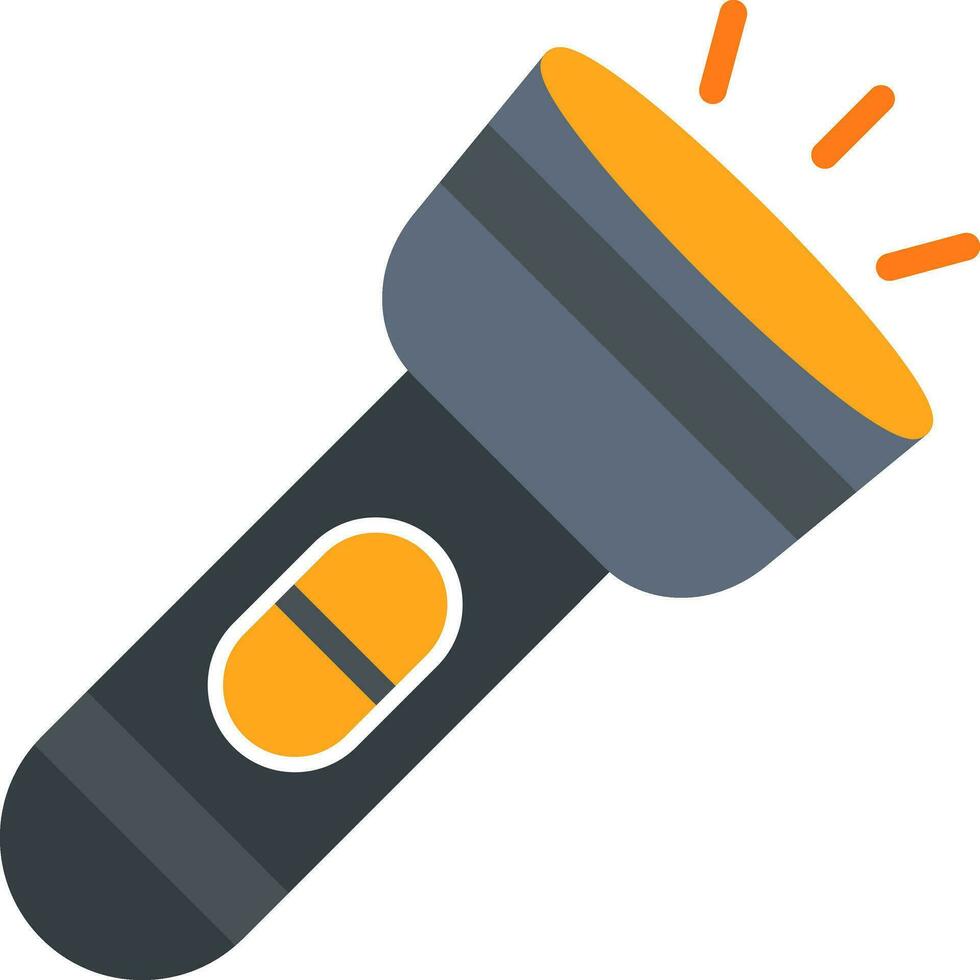 Flashlight Vector Icon Design