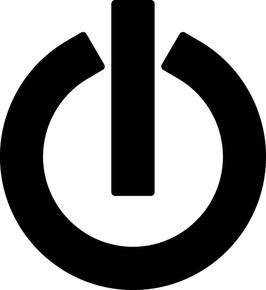 Power Button Vector Icon Design