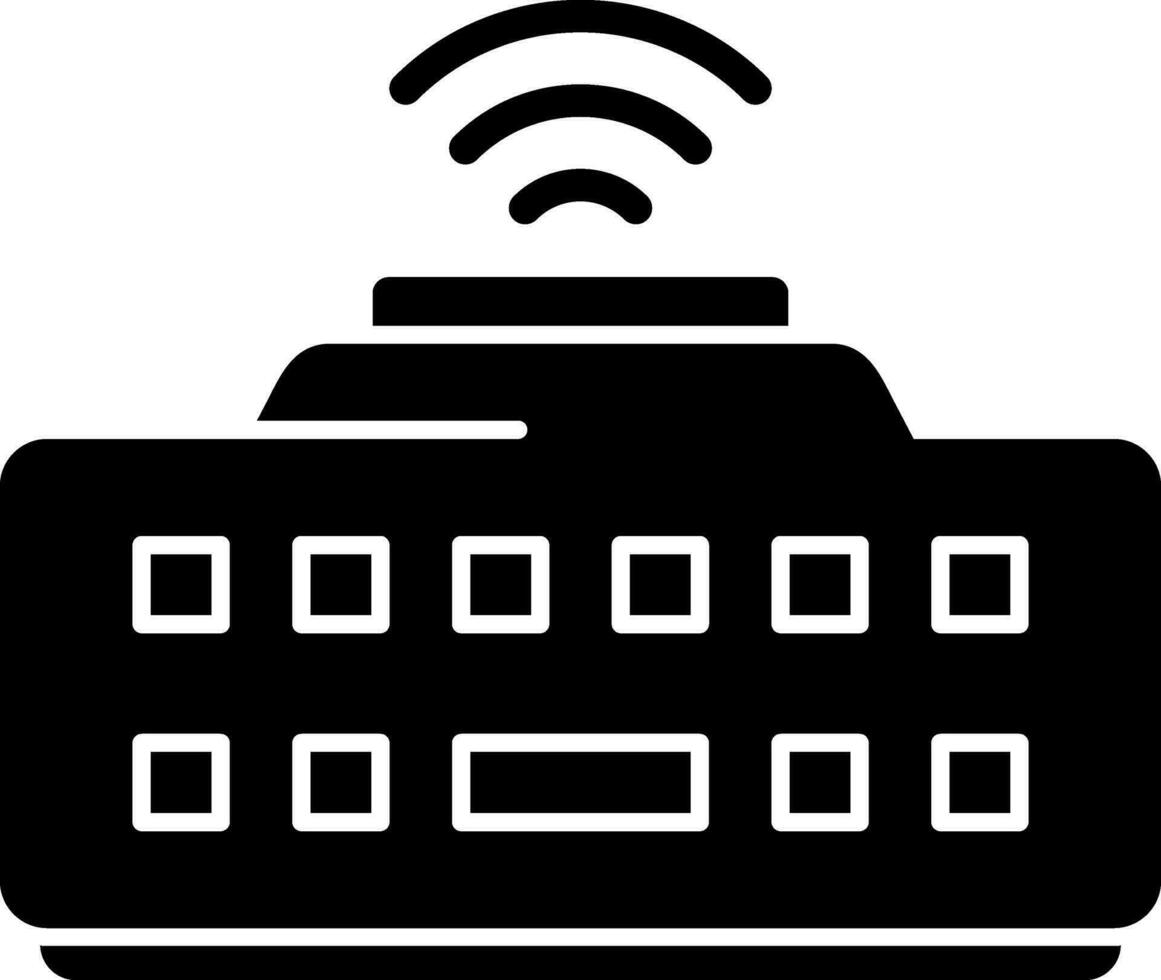 Wireless Keyboard Vector Icon Design