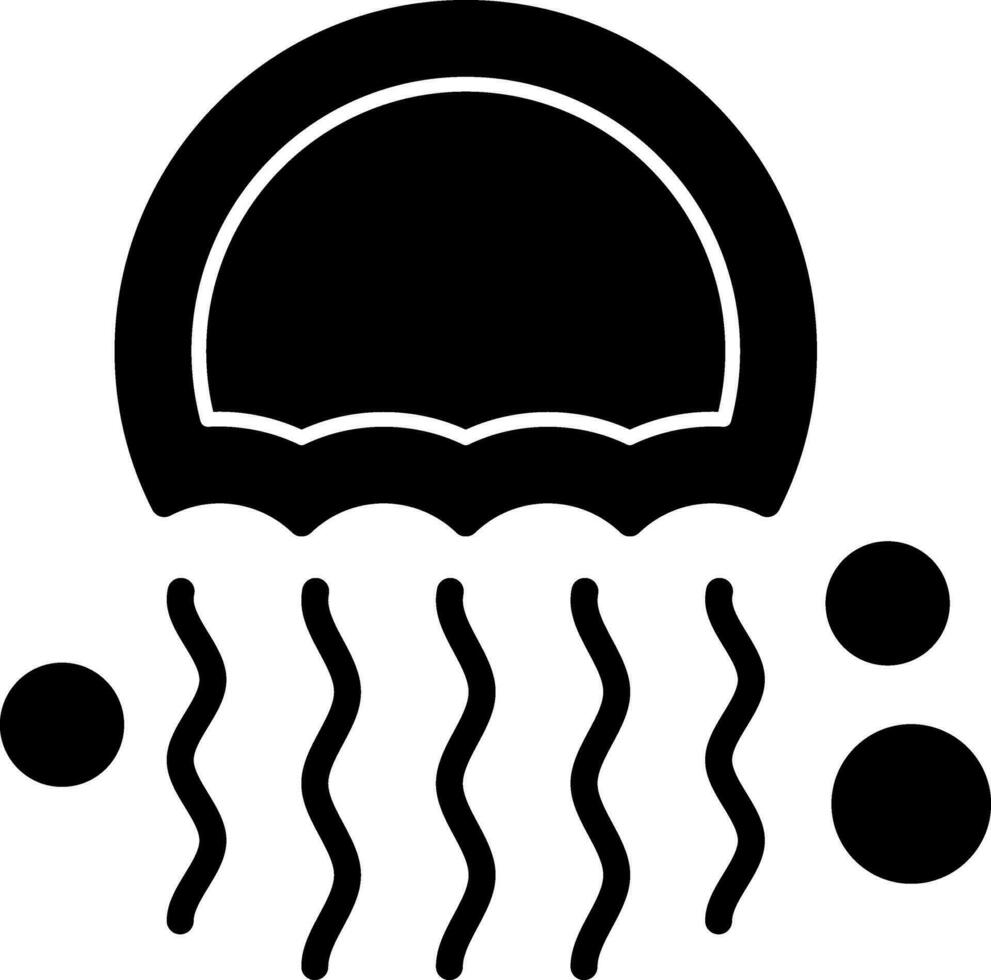 diseño de icono de vector de medusas