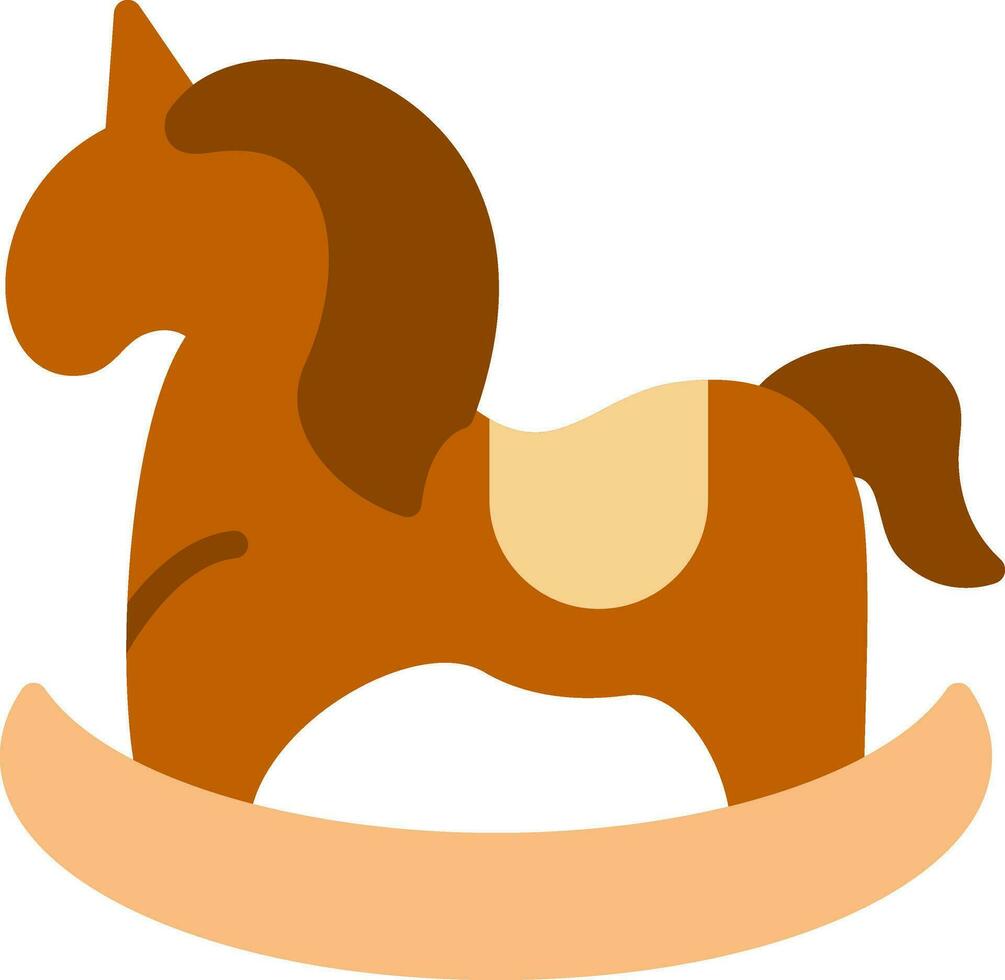 Horse Toy Vector Icon Design