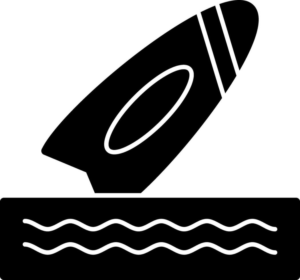 diseño de icono de vector de tabla de surf