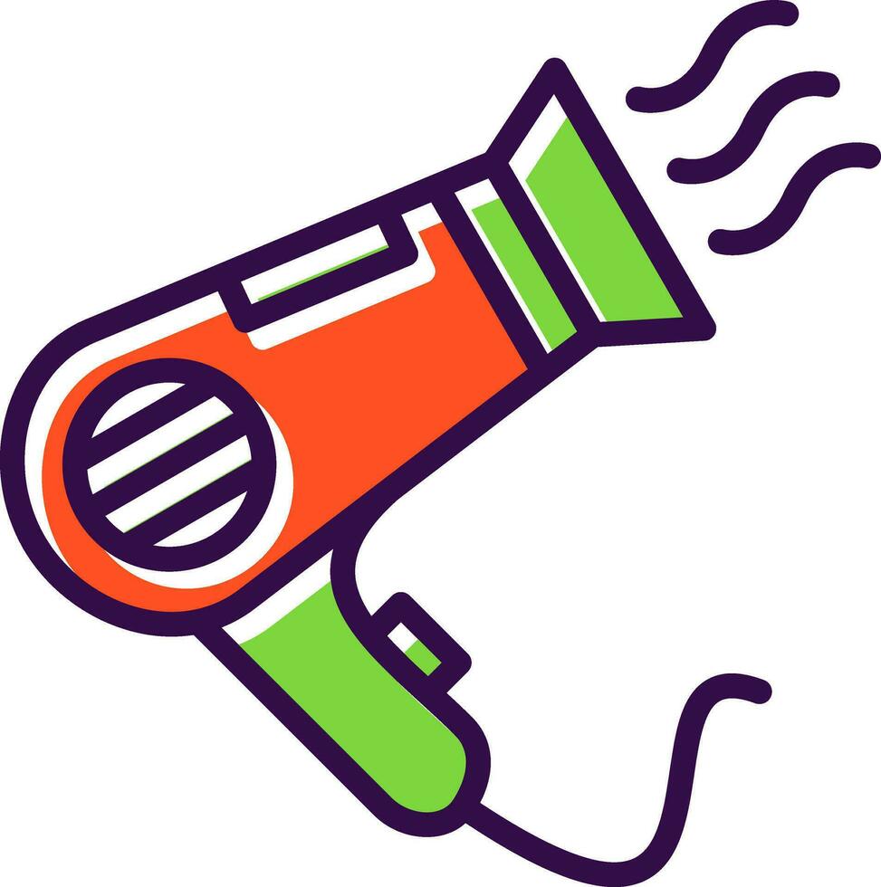 Hairdryer Vector Icon Design