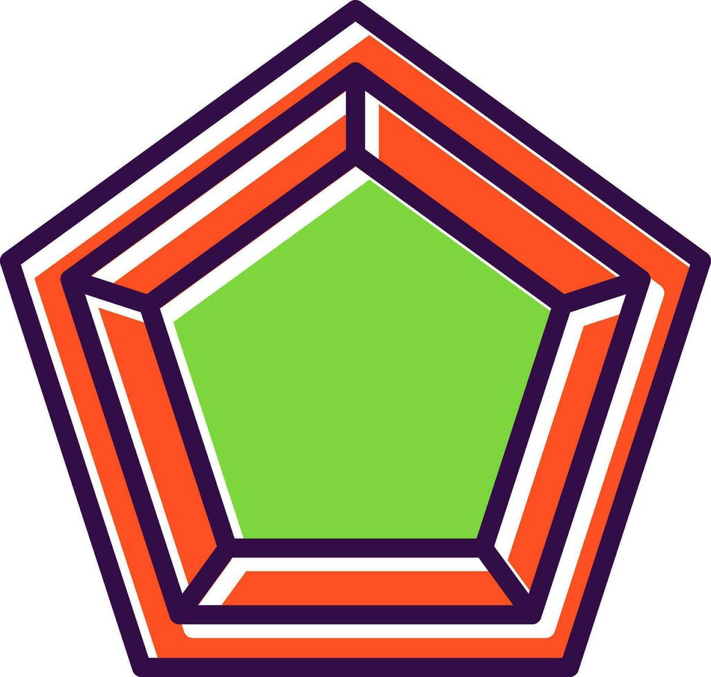 Pentagon Vector Icon Design