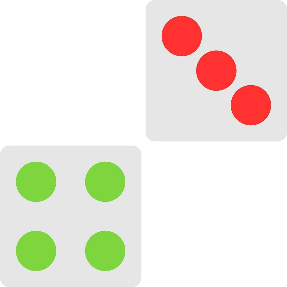 Dice Vector Icon Design
