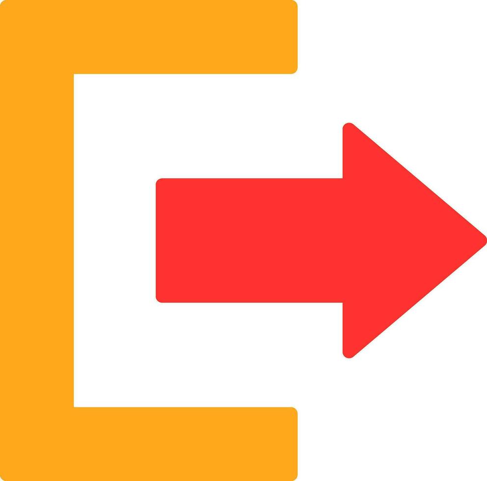 Exit Vector Icon Design