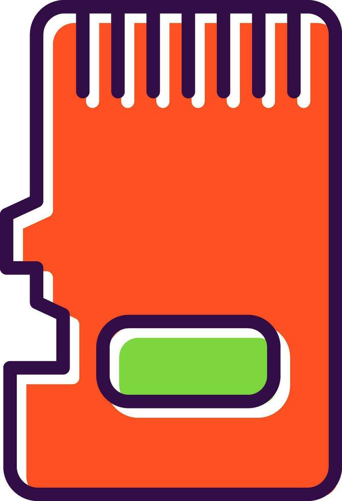 Memory Card Vector Icon Design