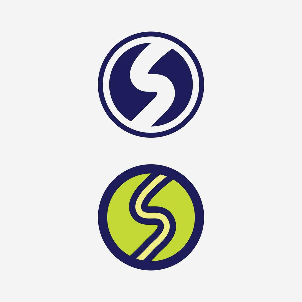 Business corporate letter S logo design vector. vector