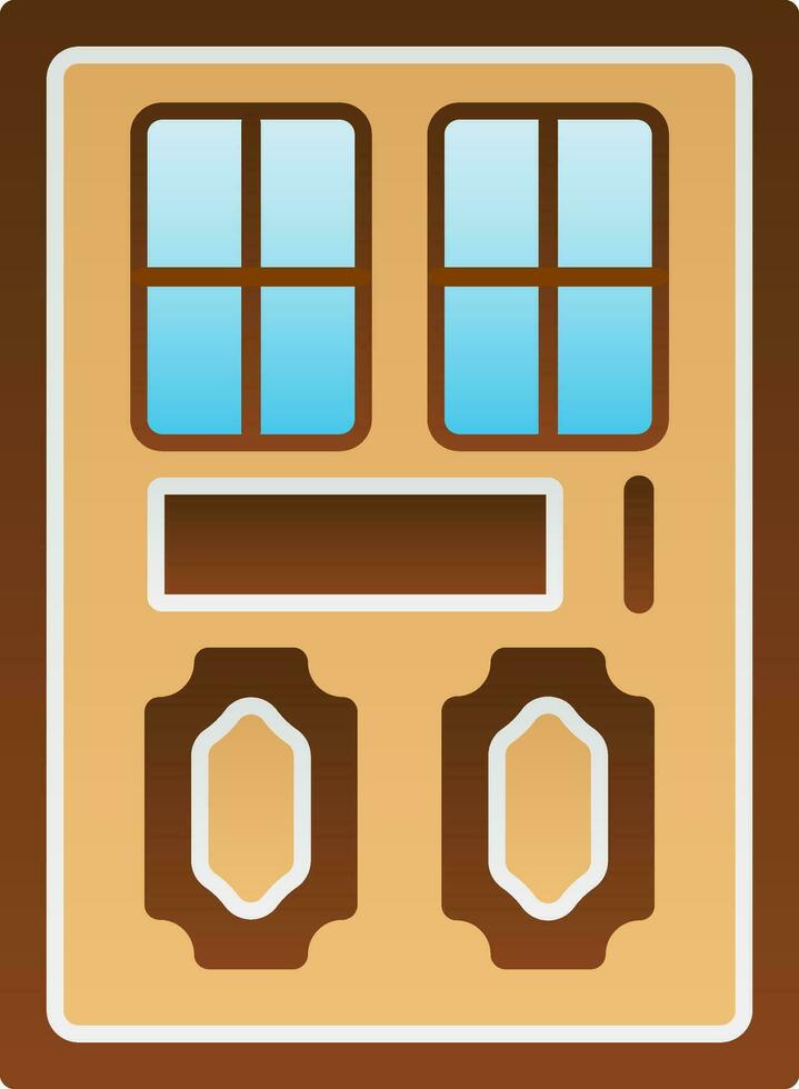 diseño de icono de vector de puerta