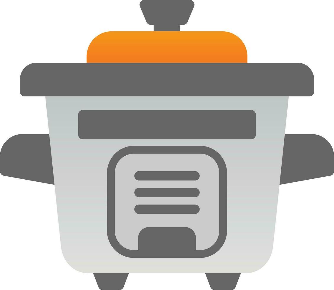 Rice Cooker Vector Icon Design