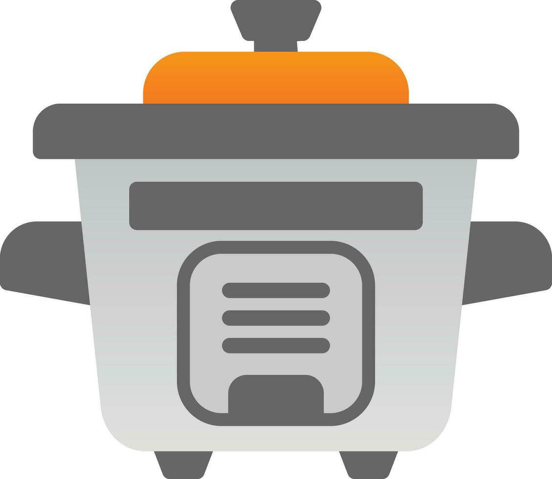 Rice Cooker Vector Icon Design