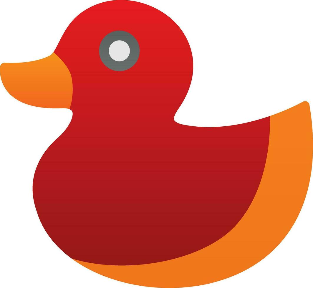 Rubber Duck Vector Icon Design