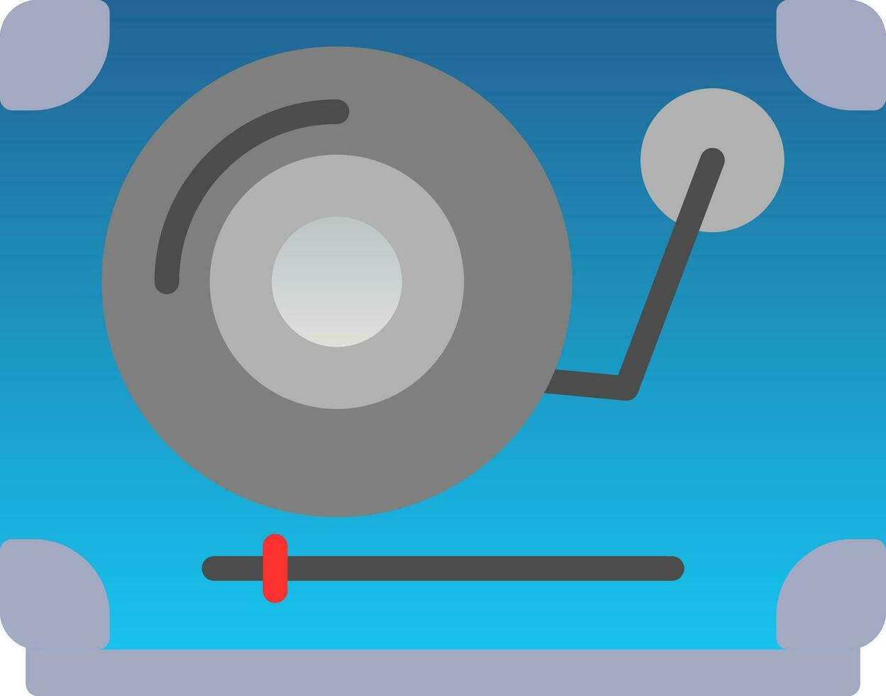 Turntable Vector Icon Design