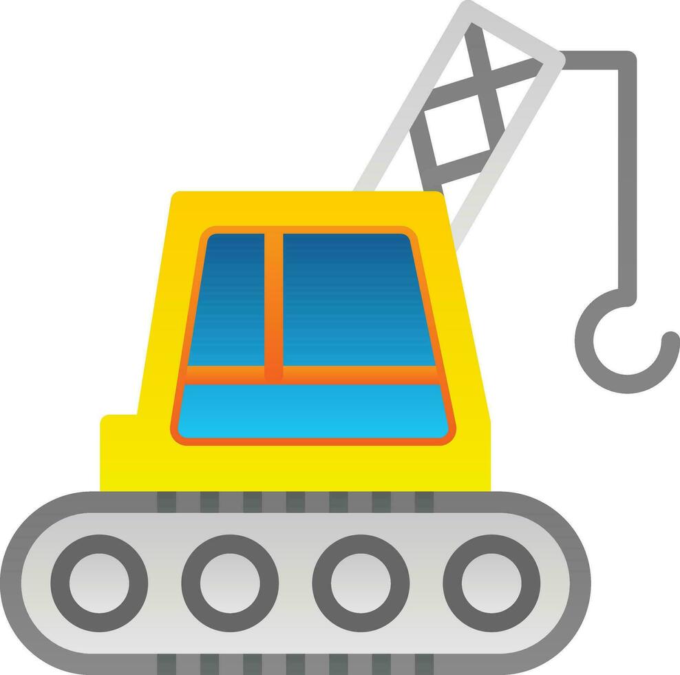 Crane Machine Vector Icon Design