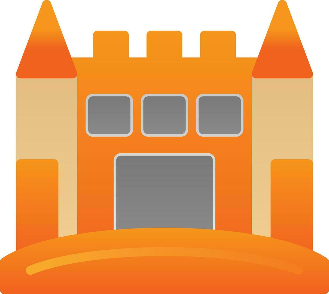 Sand Castle Vector Icon Design