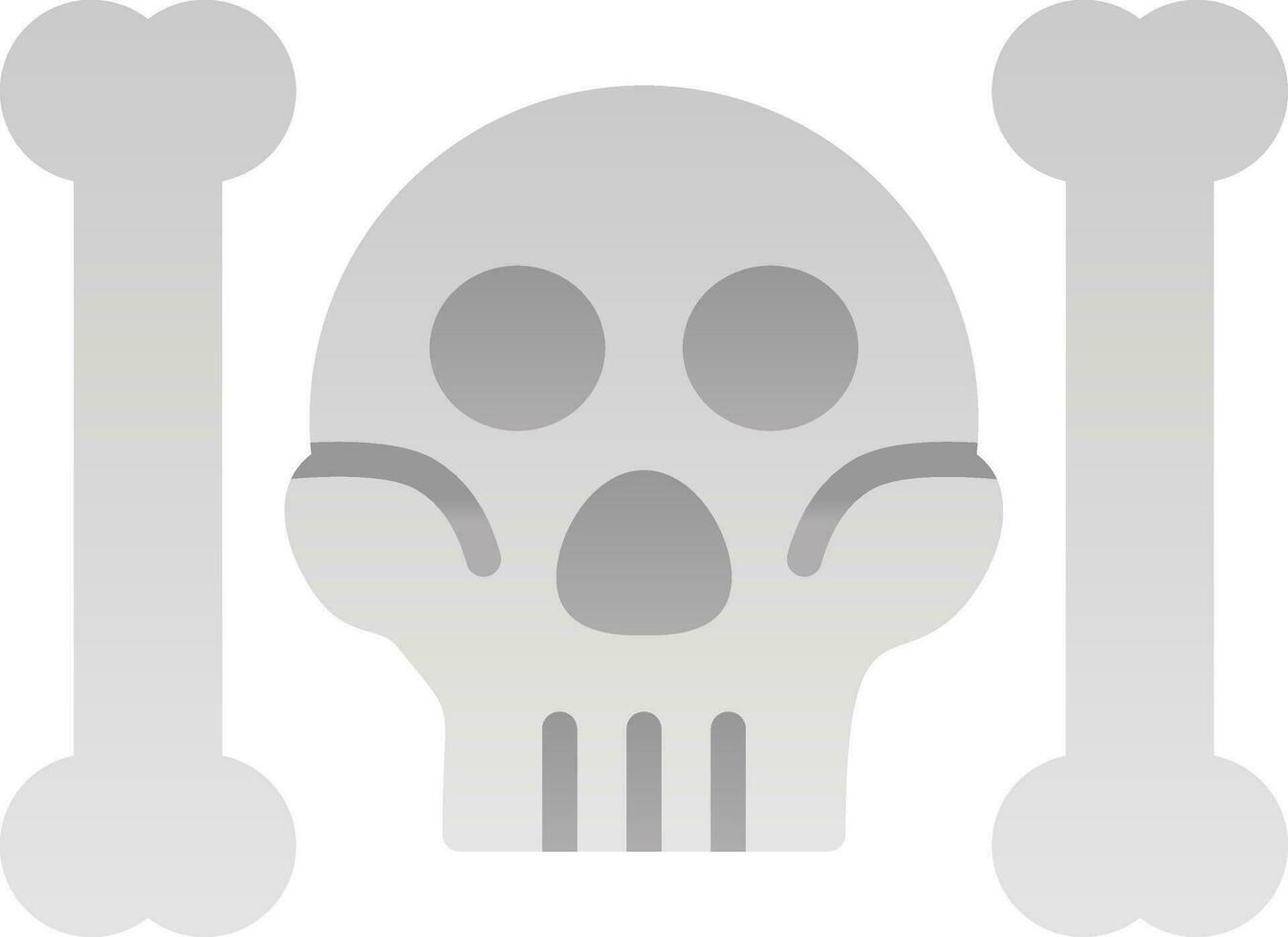 Skull And Bones Vector Icon Design