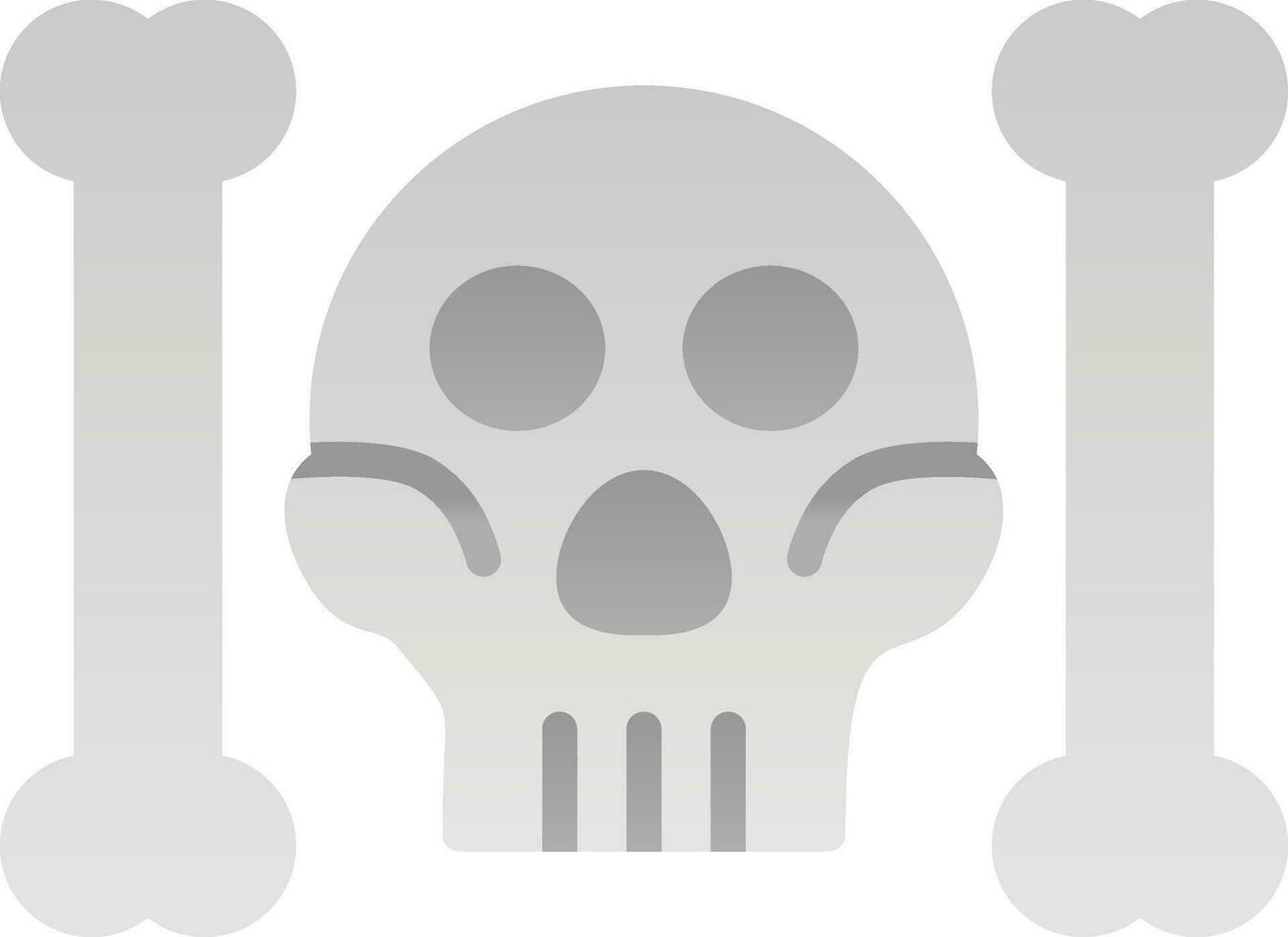 Skull And Bones Vector Icon Design