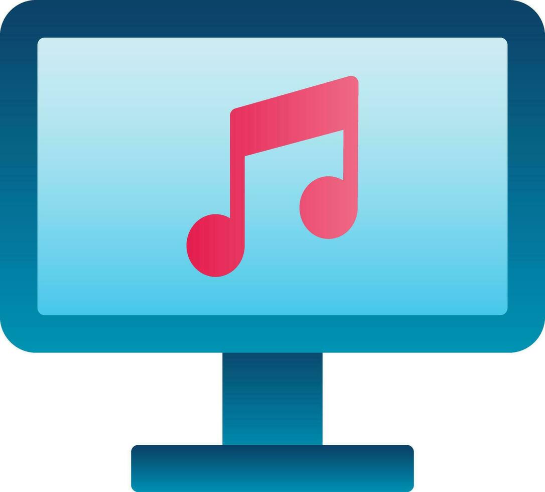 Monitor Screen Vector Icon Design