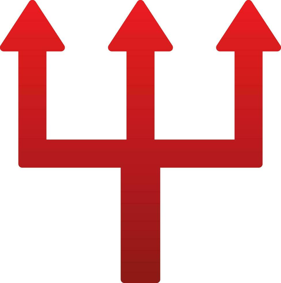 Triple Arrows Vector Icon Design