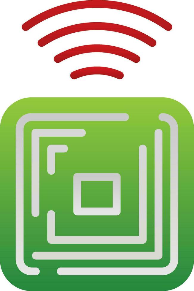 Rfid Chip Vector Icon Design