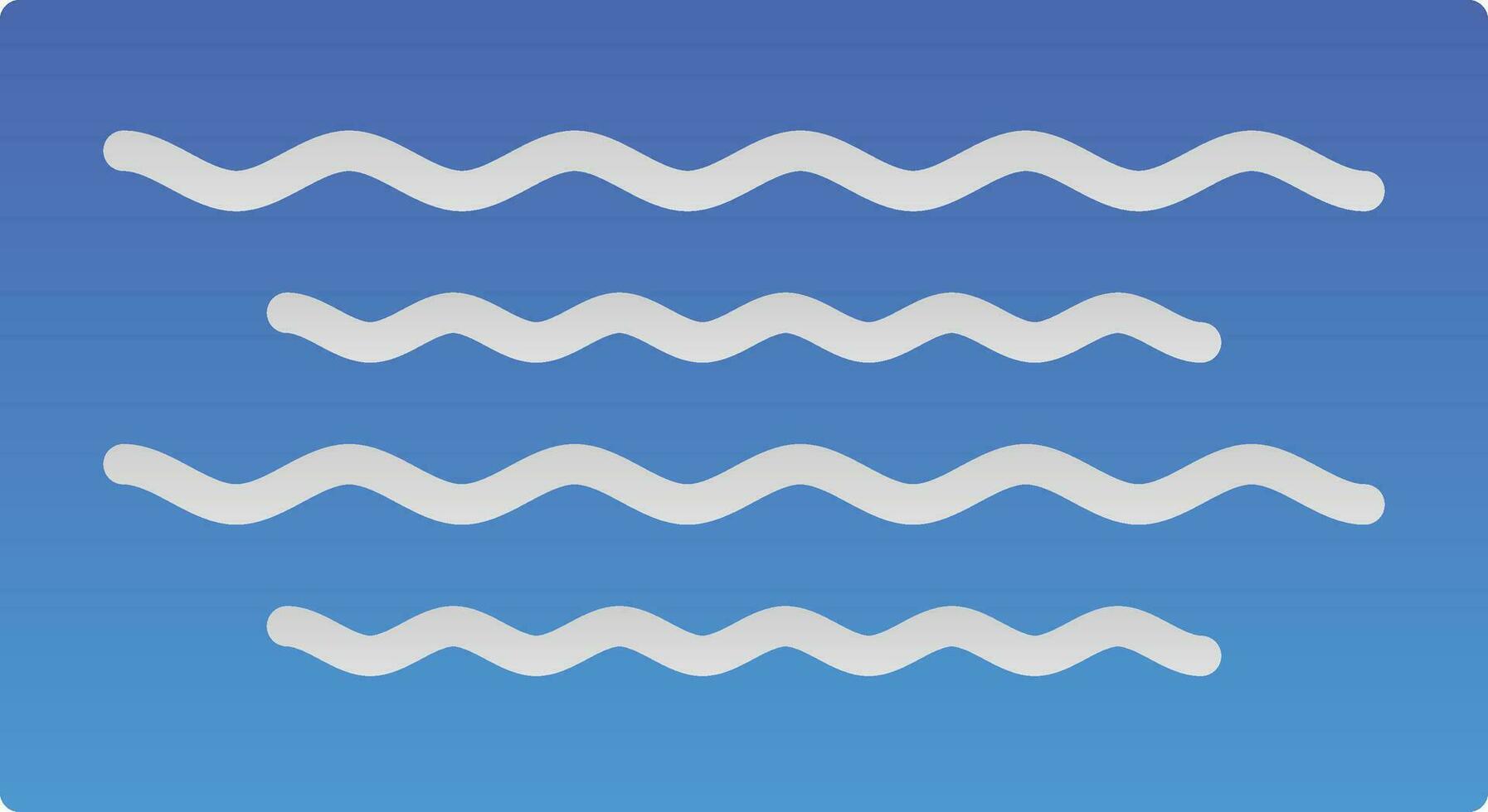 Waves Vector Icon Design