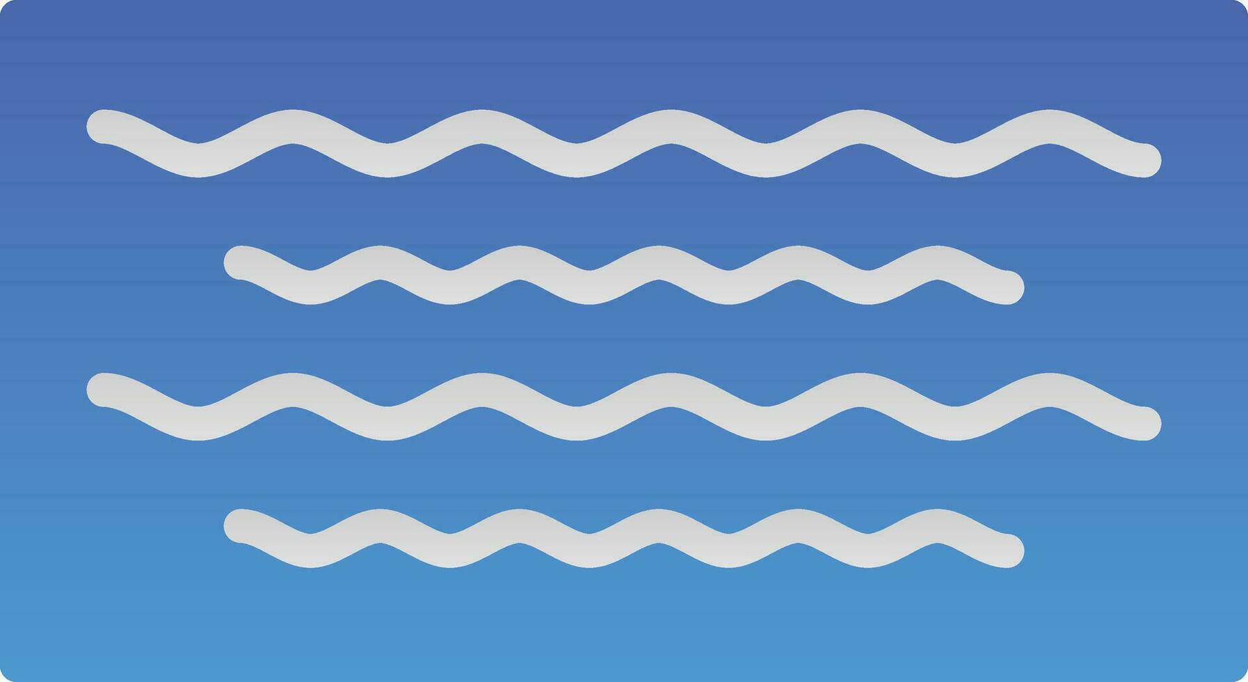 Waves Vector Icon Design