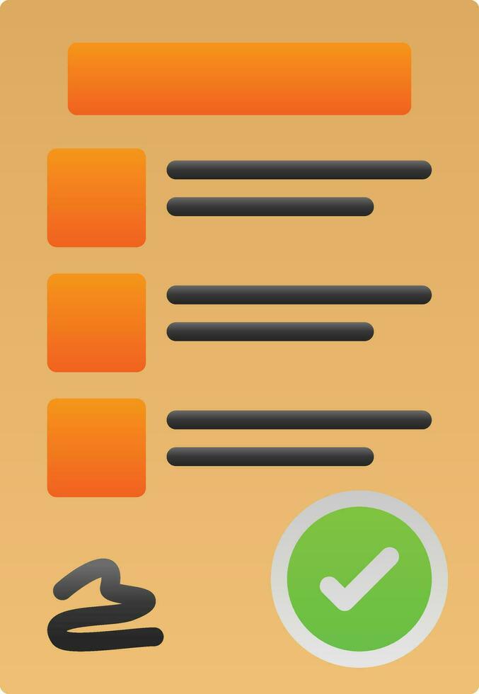 Contract Vector Icon Design