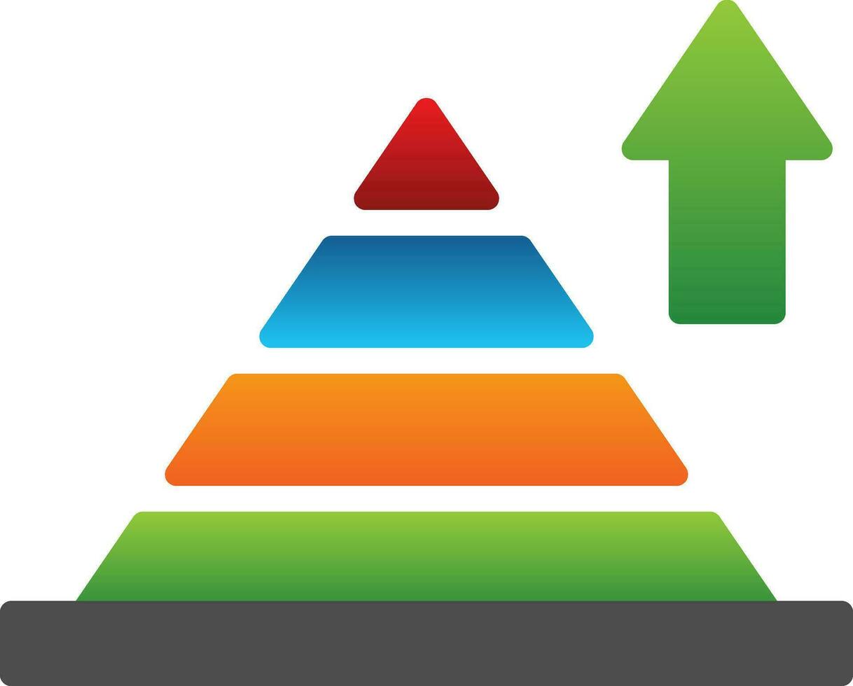 Pyramid CHart Vector Icon Design