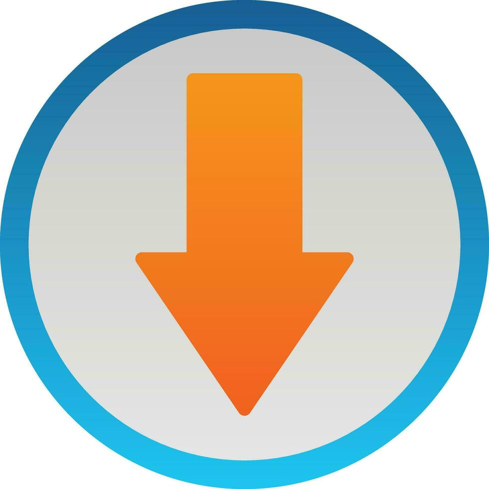 Down Arrow Vector Icon Design