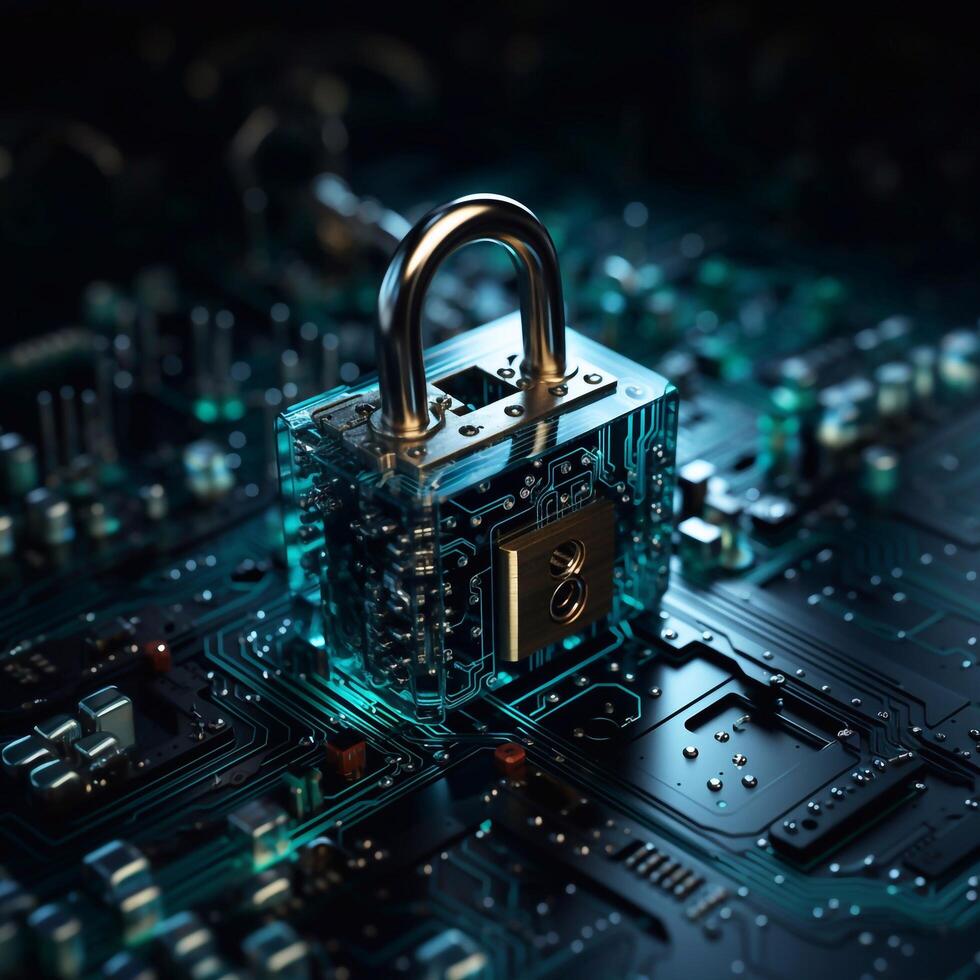 Cyber security it engineer working on protecting network against cyberattack from hackers. photo