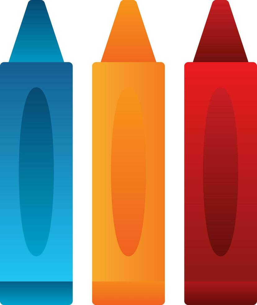 Crayons Vector Icon Design