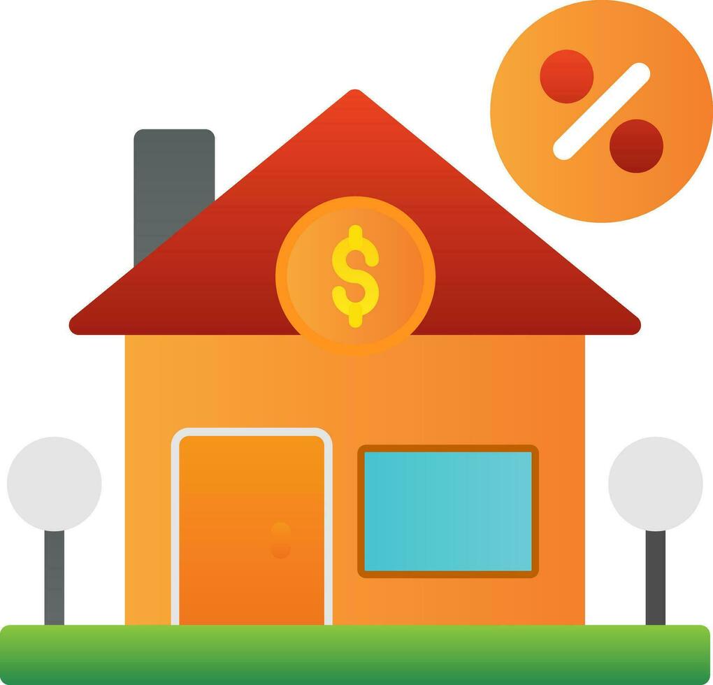 Home Loan Vector Icon Design