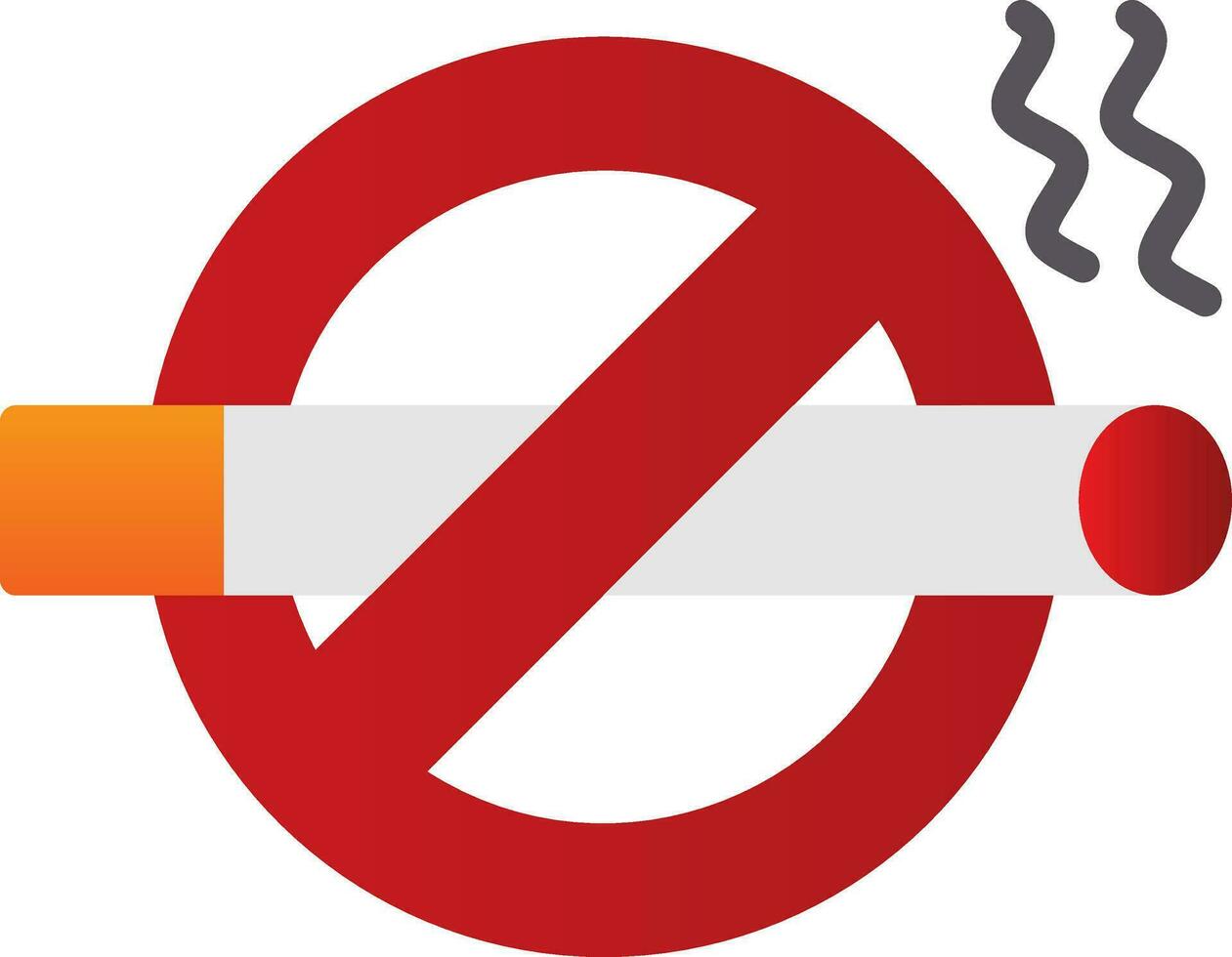 No Smoking Vector Icon Design