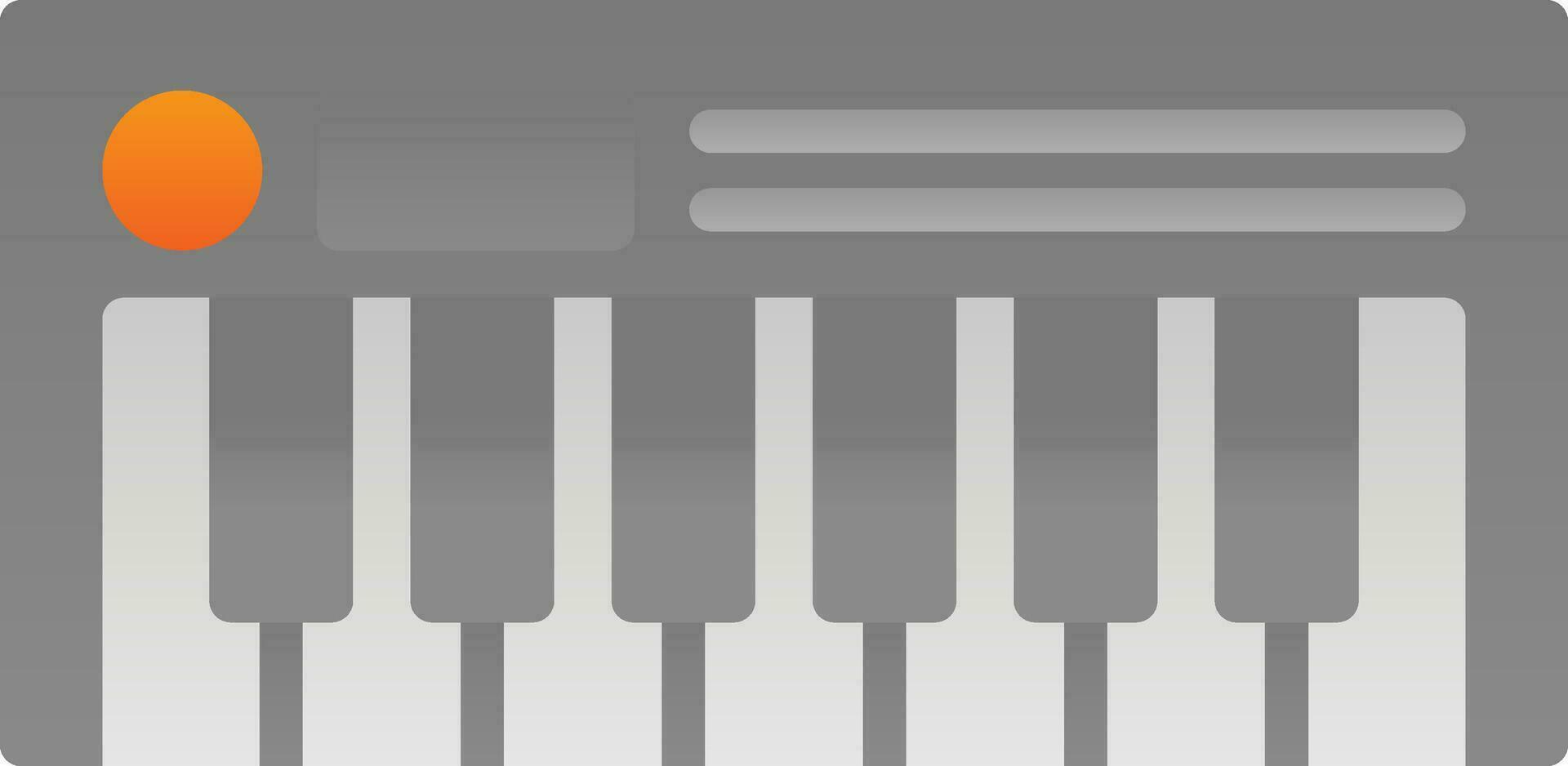 Piano Vector Icon Design