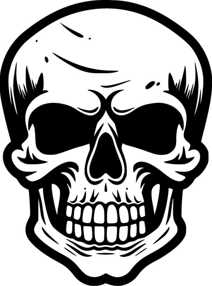 Skull, Minimalist and Simple Silhouette - Vector illustration