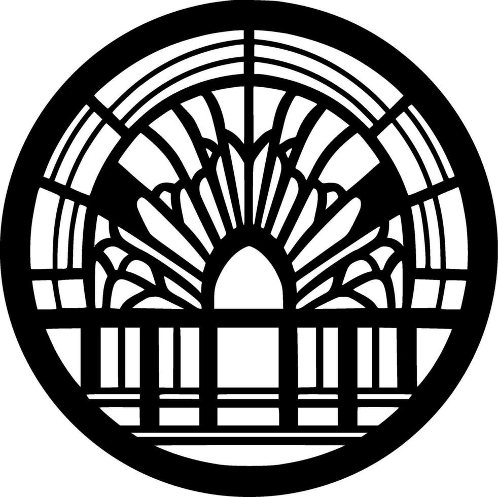 Stained Glass - High Quality Vector Logo - Vector illustration ideal for T-shirt graphic