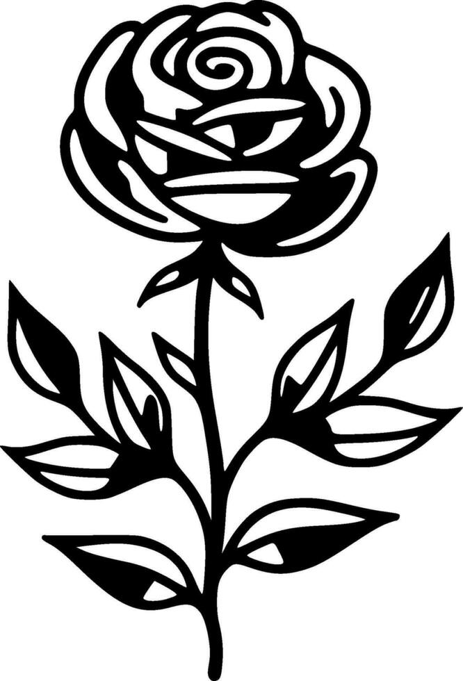 rosas - minimalista y plano logo - vector ilustración