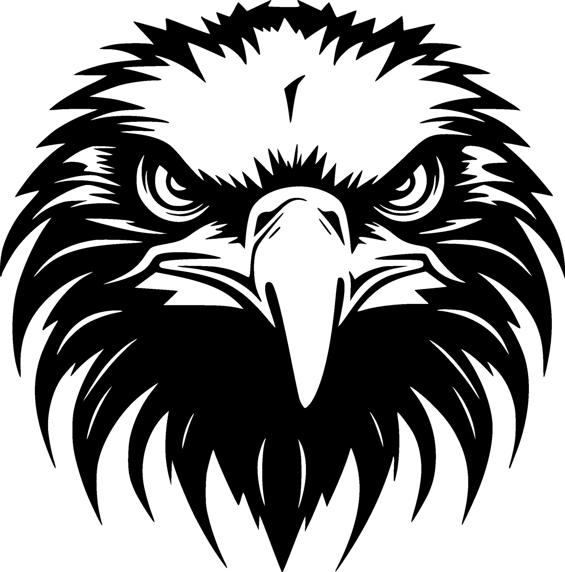 Eagle, Black and White Vector illustration 27565349 Vector Art at Vecteezy