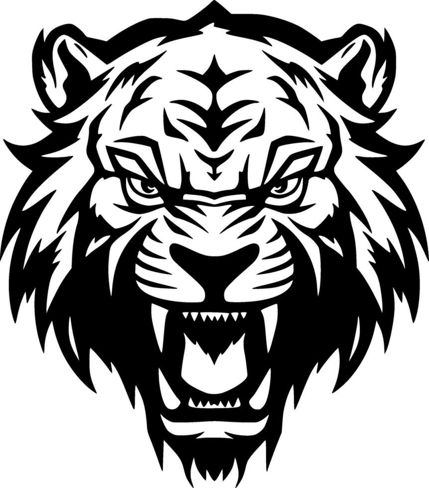 Tiger - High Quality Vector Logo - Vector illustration ideal for T-shirt graphic
