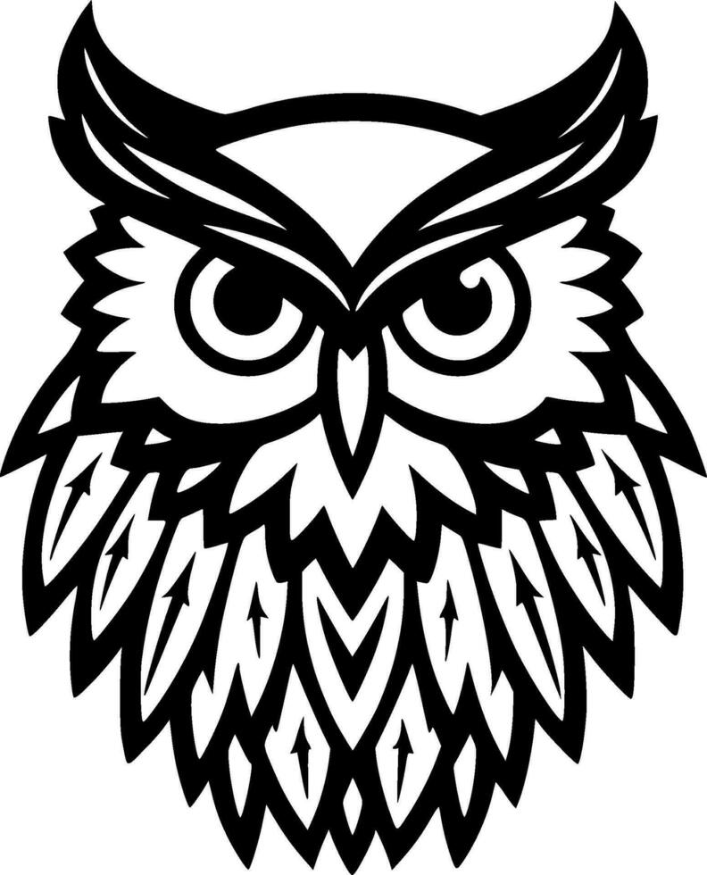 Owl - High Quality Vector Logo - Vector illustration ideal for T-shirt graphic