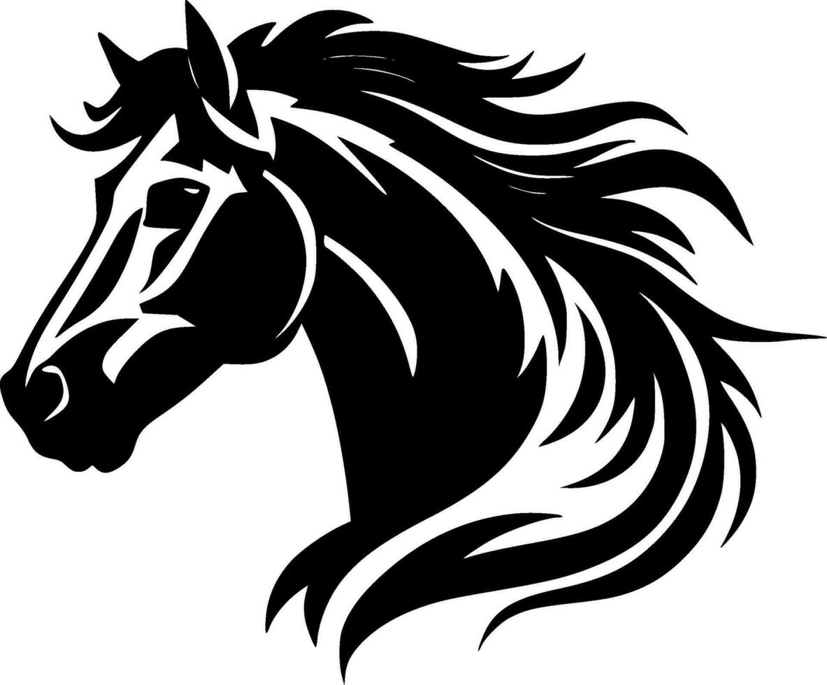 caballo, minimalista y sencillo silueta - vector ilustración